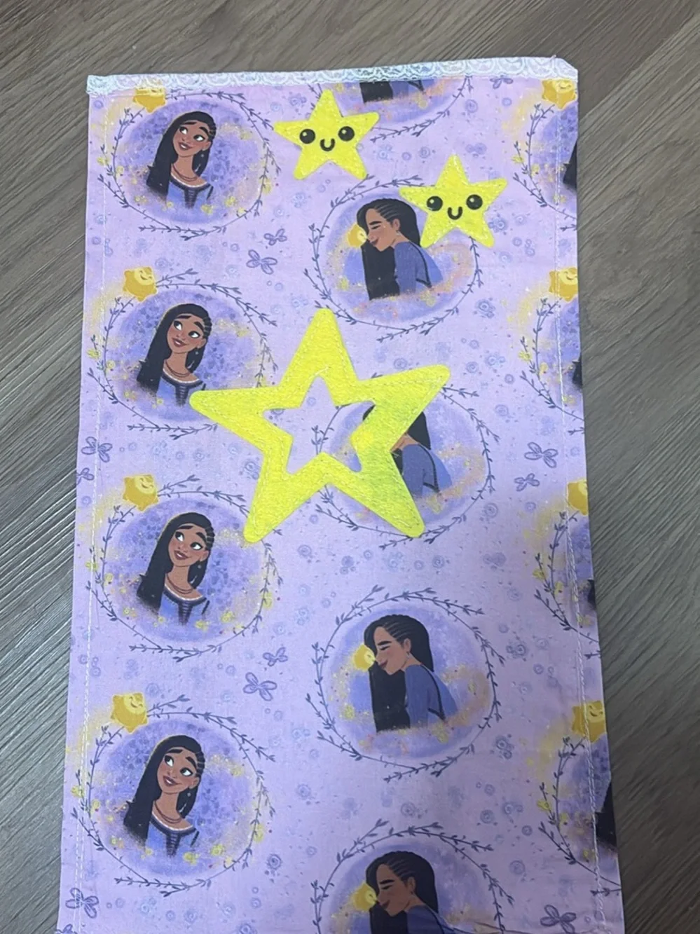 Girls' Lavender Star Print Doll quilt handmade new